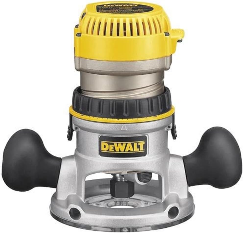 DEWALT Router, Variable Speed, Fixed Base, 2-1/4 HP (DW618K) , Yellow