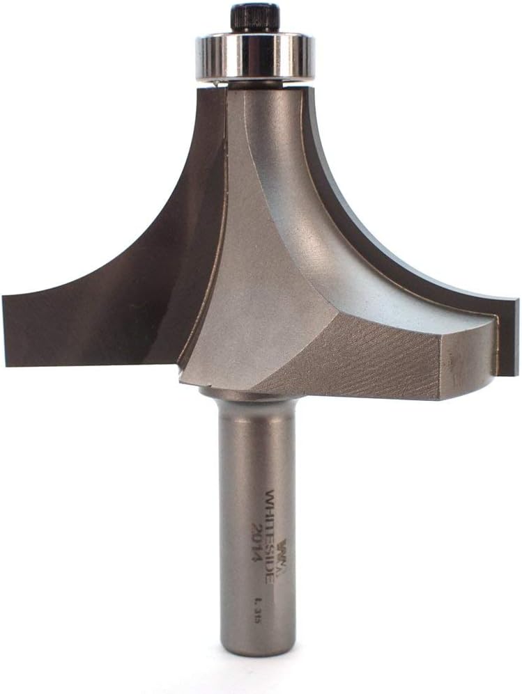 Whiteside 2014 Roundover Router Bit: 1-1/4 Inch Radius, 3-1/4 Inch Large Diameter, 1/2 Inch Shank, 1-3/4 Inch Cutting Length