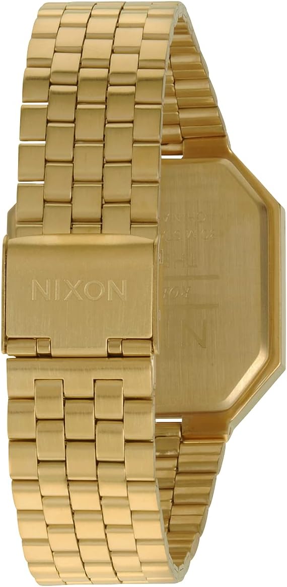 NIXON Re-Run A158-30m Water Resistant Men's Digital Fashion Watch (38.5mm Watch Face, 18mm-13mm Stainless Steel Band)