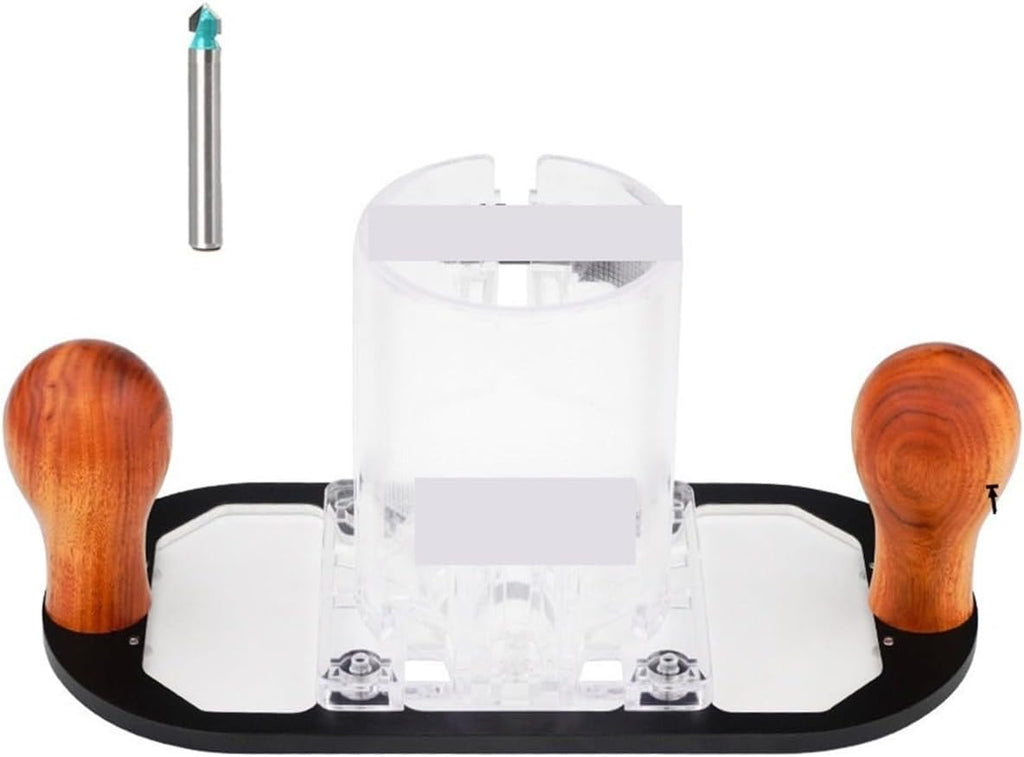 Measurement Tools Trimming Machine Flip Engraving Milling Slotting Aluminum Hand-held Router Plunge Base Advertising Carving Slotted Cutting Portable (Color : Base Milling Cutter)