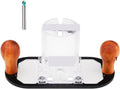 Measurement Tools Trimming Machine Flip Engraving Milling Slotting Aluminum Hand-held Router Plunge Base Advertising Carving Slotted Cutting Portable (Color : Base Milling Cutter)