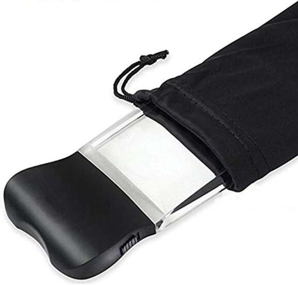 Magnifying Magnifier Glass with LED Light on Stand Clamp Arm Hands Illuminated Glass Table Desk Lamp Stand Clip on Metal Clamp for Reading ies