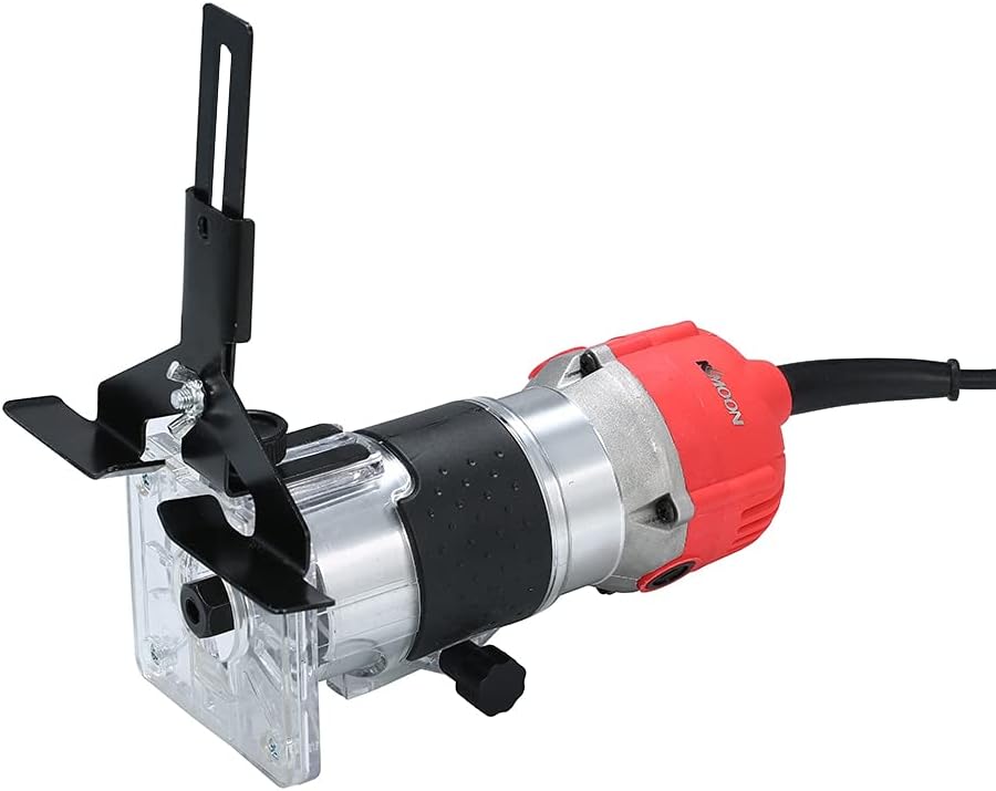 Portable polishing Machine Trim Router 30000r/min Transparent Base Edge Guide Wood Laminate Electric Trimmer Compact Palm Router Corded for Woodworking Low Noise