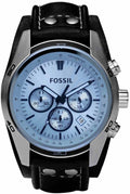 Fossil Men's Watch, Coachman Quartz Stainless Steel and Chronograph Leather Watch for Men