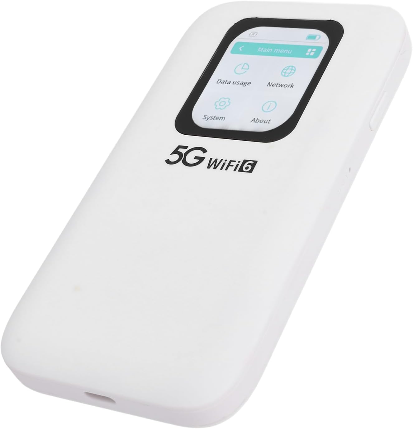 5G Wi Fi 6 Mobile Hotspot, Portable 5G Wi Fi Router, 2.01in Touch Screen Nano SIM Card Slot Design, Connects Up to 16 Devices, Pocket Wi Fi Device for Travel Office Dormitory