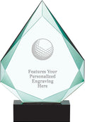 Crown Awards Personalized Crystal Trophy, 13' Engraved Legacy Jade Crystal Award Prime