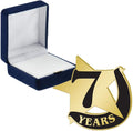 Crown Awards 7 Year Recognition Pins, 7 Year Recognition Pin with Blue Velvet Presentation Case, Prime