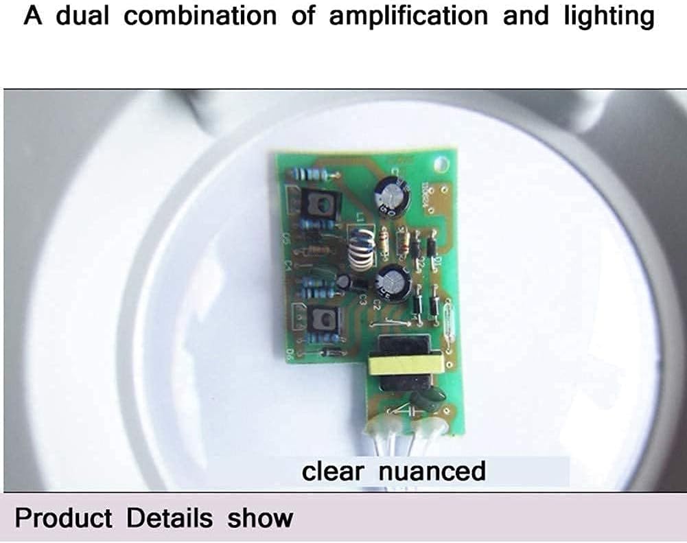 Magnifying Glass LED Magnifying Glass with Light - Illuminated Magnifier Lamp Hands-Free Magnifier Magnifiers Magnifier