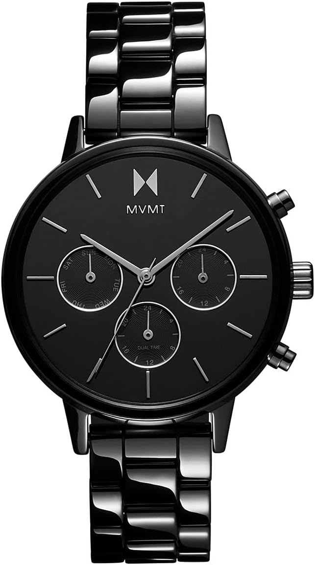 MVMT Rise Mini Women's Watch 3 Hand Quartz Stainless Steel Case and Link Bracelet Water Resistant Premium Minimalist Vintage Timepiece Gift for Her 30mm