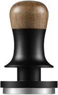 Compatible for 51mm 53mm 58mm Coffee Powder Press Set, Includes Cloth Press and Powder Hammer(Black)