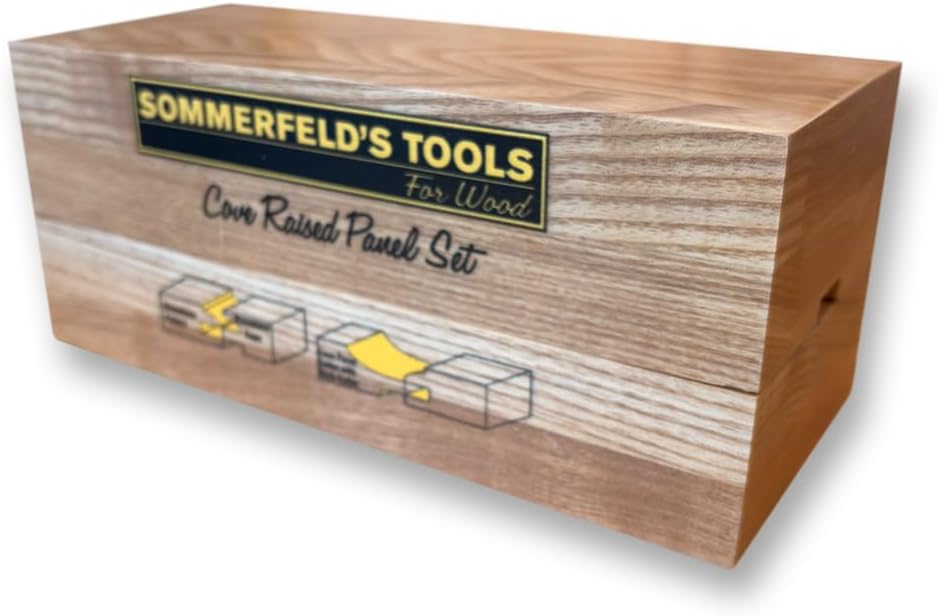 Sommerfeld's 3 Piece Woodworking Cove Raised Panel Door Set 1/2-Inch Shank For Cabinet Doors on the Router table