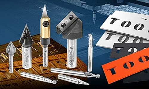 Amana Tool - AMS-130 8-PC Signmaking Starter CNC Router Bit Collection, 1/4 & 1/2' Sh
