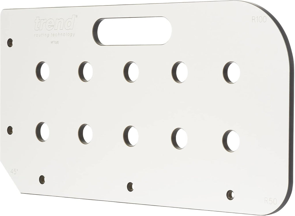 Trend Multi-Functional Table Routing Jig, MFT Style Countertops, Plunge Router Compatible, Durable Material, Corner Radii & 45 Degree End Cut, MFT/JIG