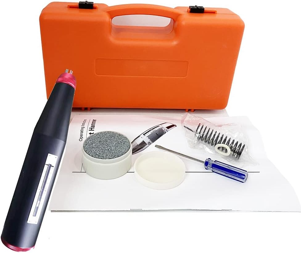 Concrete Rebound Hammer Tester Concrete Rebound Test Hammer with Friction of Pointer 0.65±0.15 N Concrete Compressive Strength Within The Scope of 10 to 60Mpa