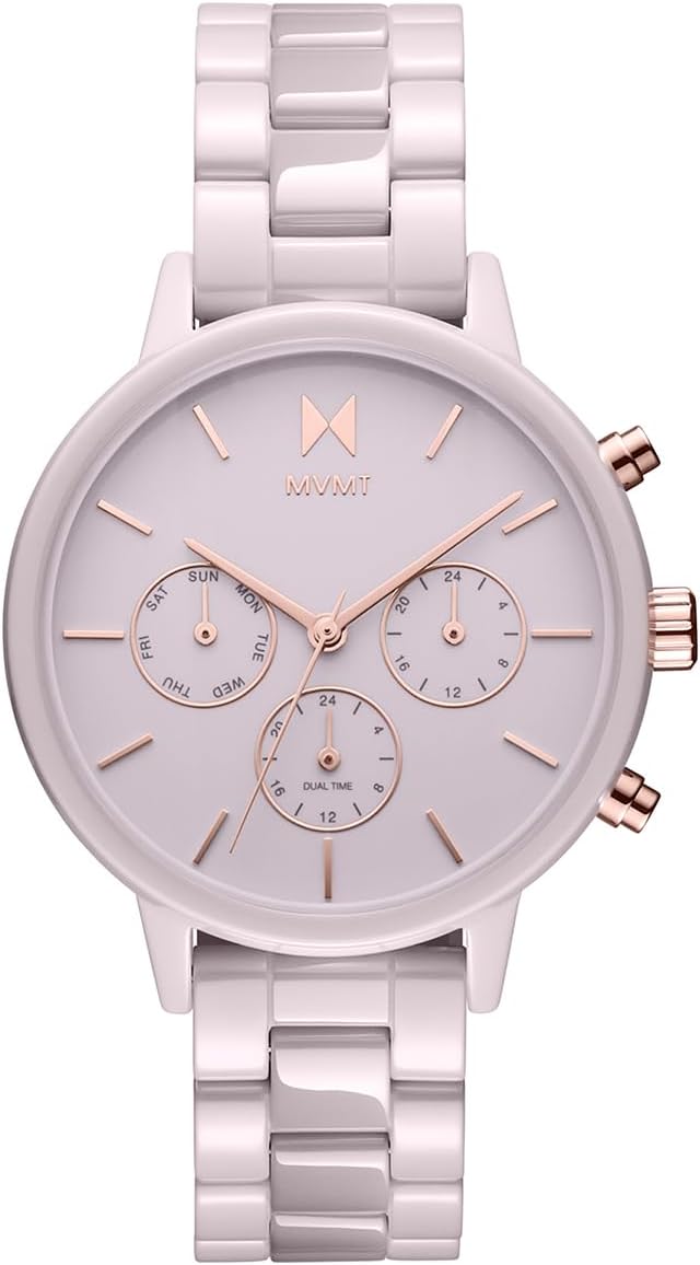 MVMT Rise Mini Women's Watch 3 Hand Quartz Stainless Steel Case and Link Bracelet Water Resistant Premium Minimalist Vintage Timepiece Gift for Her 30mm