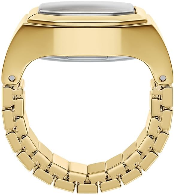 Fossil Women's Watch Ring, Quartz Stainless Steel Two-Hand Ring Watch for Women