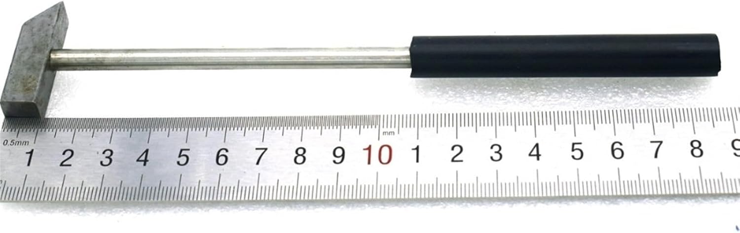 Hammers Jewelry Stainless Steel Hammer Black Rubber Handle Hammer for Jewelry Making Repair Tools