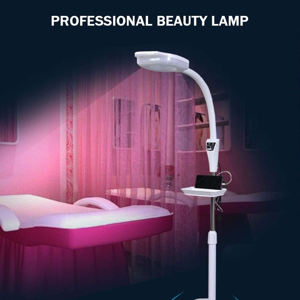 Magnifying Glass,20X Magnifier Lamp, Floor Standing Lamp Light Height Adjustable for Reading, Beauty, Manicure, Tattoo, Salon, Crafts