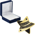 Crown Awards Employee of The Month Pins, Employee of The Month Pin with Blue Velvet Presentation Case, Prime