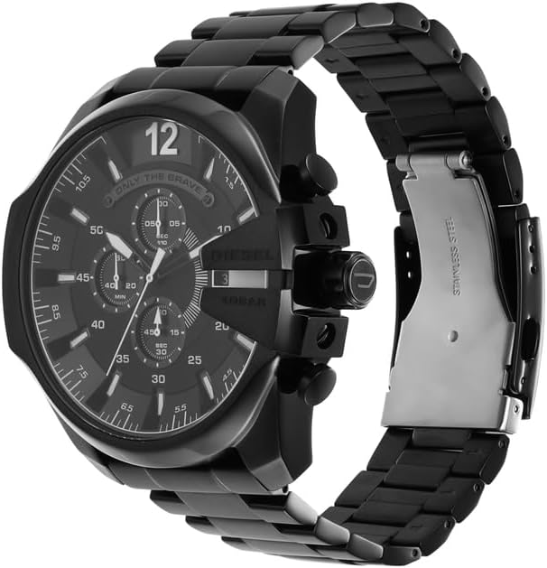 Diesel Mega Chief Watch for Men, Chronograph Men's Watch