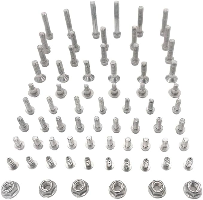 Motorcycle M6 M8 Screw Bolt and Nuts Assortment Kit Hexagon Hex Socket Cap Head Full Repair Screws Set for SX EXC XCF