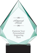 Crown Awards Personalized Crystal Trophy, 13' Engraved Legacy Jade Crystal Award Prime