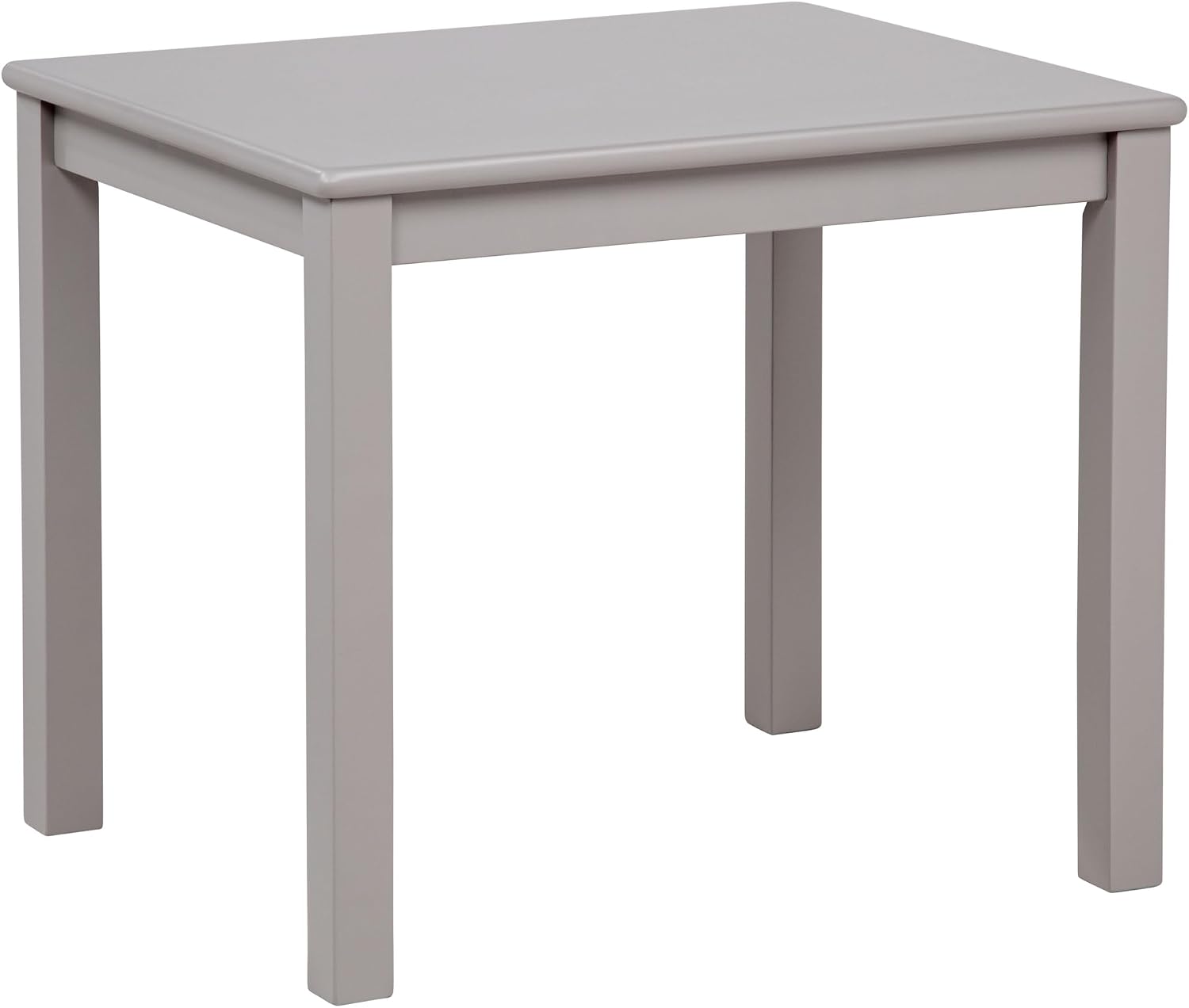 eHemco Solid Hard Wood Kids Table and Chair Set (2 Chairs Included), Cozy Grey, 3 Piece Set