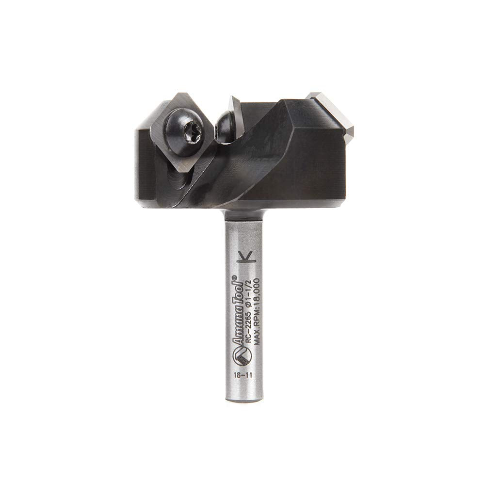 Amana Tool - 3Fl 1-1/2' Spoilboard 1/4' Shnk (RC-2265), Industrial Grade