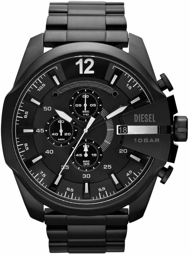 Diesel Mega Chief Watch for Men, Chronograph Men's Watch
