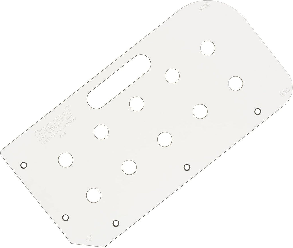 Trend Multi-Functional Table Routing Jig, MFT Style Countertops, Plunge Router Compatible, Durable Material, Corner Radii & 45 Degree End Cut, MFT/JIG
