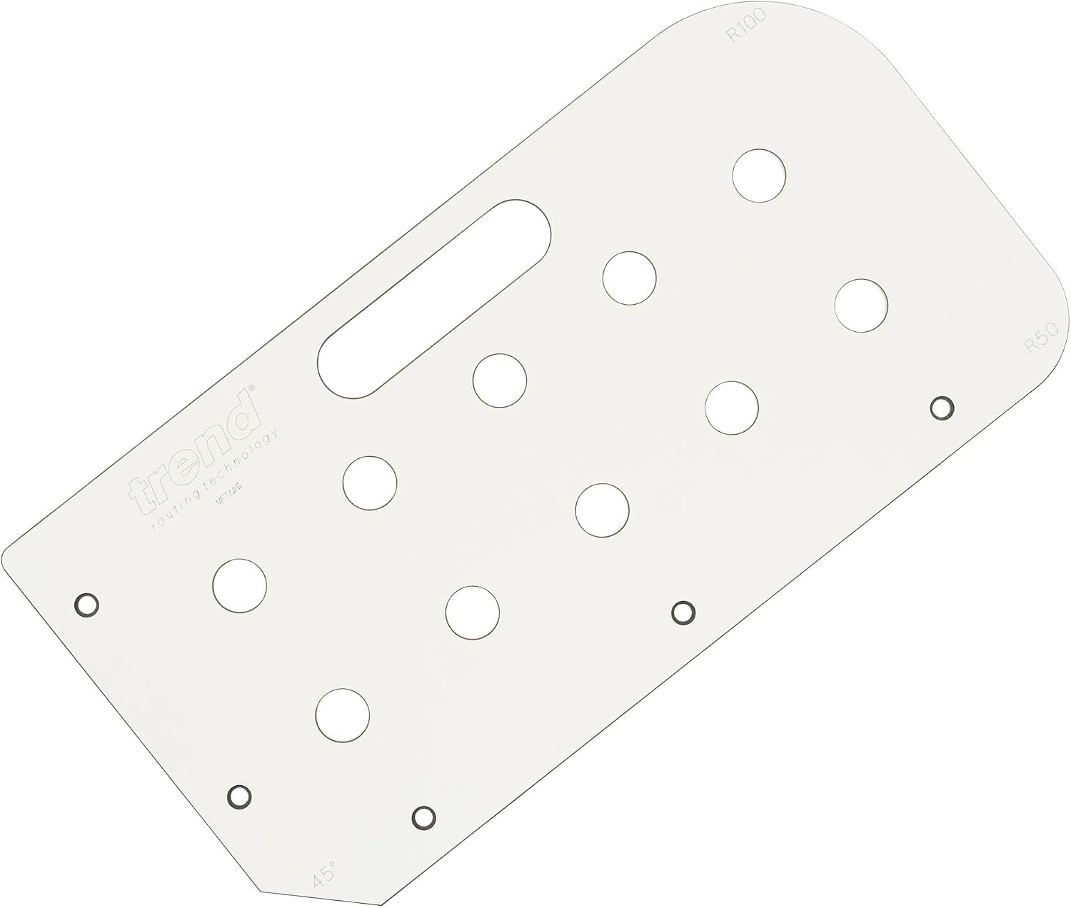 Trend Multi-Functional Table Routing Jig, MFT Style Countertops, Plunge Router Compatible, Durable Material, Corner Radii & 45 Degree End Cut, MFT/JIG
