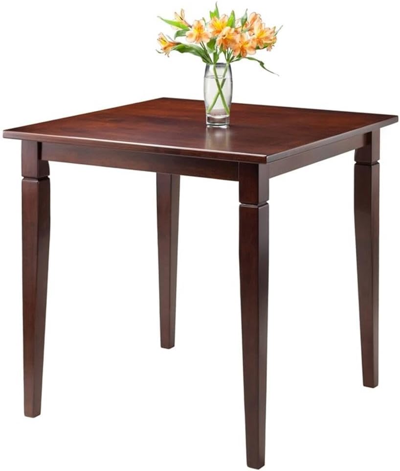 Winsome Kingsgate Dining Table, 29' in Walunt, Sturdy & Stylish Rectagular Table for Eating & Working in Office, Kitchen, Dining Room, Classic Home Decor Furniture