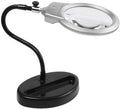 Magnifying Glass Lamp 2 Led,10x Lens –107mm Magnifier Light, Adjustable Swivel Arm,Height for Desk, Table, Task, Craft, Jewelry,Sewing,Workbeh Interes