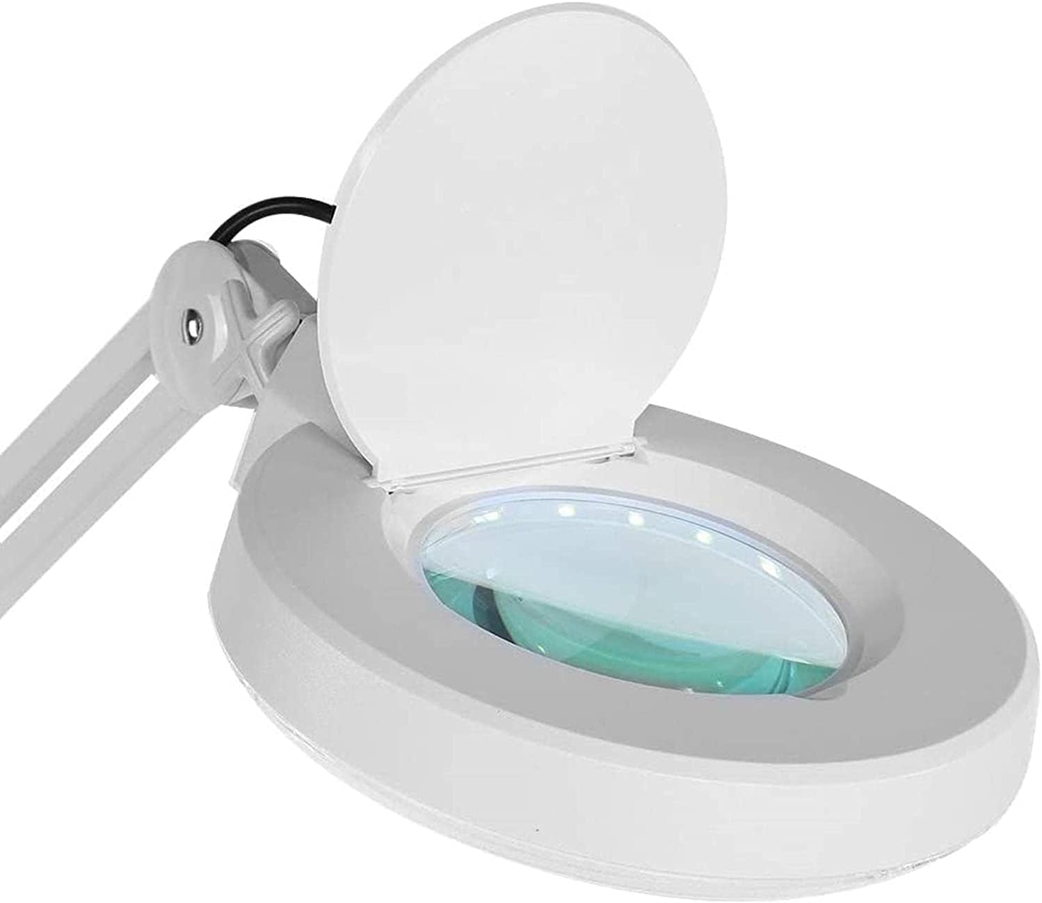 Magnifying Floor Lamp Beauty Lamp Magnifying Stand Floor Lamp, 5X LED Lighting, Lamp Floor Lamp Torch Magnifier Lamp Multifunctional Magnifying Floor Lamp