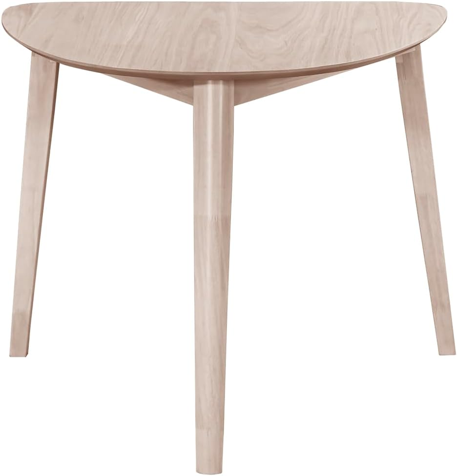 New Classic Furniture Oscar Wood Corner Table, White Ash
