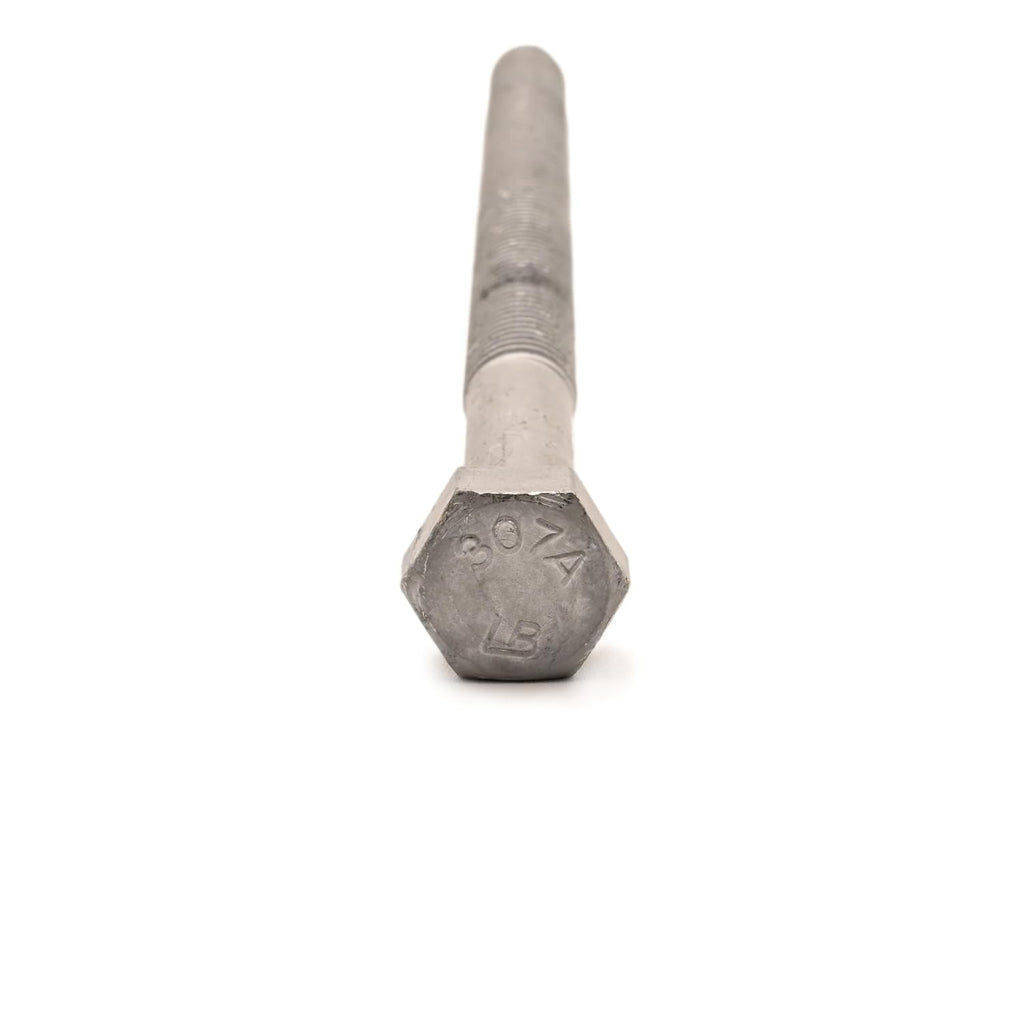 1/2'-13 x 18 Hot Dipped Galvanized Hex Bolt Kit (20 Sets) w/ 40 Flat washers, 20 Nuts, 20 Split Lock washers. Grade A307, 6' Thread, by Fastener Depot