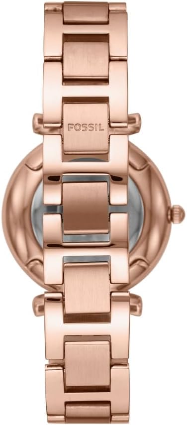 Fossil Women's Watch and Bracelet Set, Carlie Three-Hand Stainless Steel Watch for Women and Bracelet Set