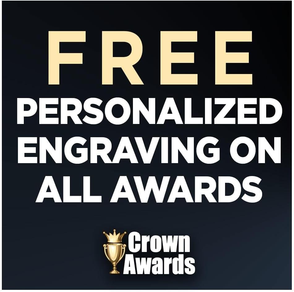 Crown Awards Personalized Crystal Trophy, 13' Engraved Legacy Jade Crystal Award Prime