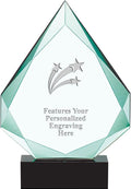 Crown Awards Personalized Crystal Trophy, 13' Engraved Legacy Jade Crystal Award Prime
