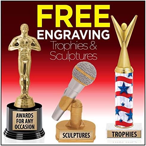 Crown Awards Fish Trophies with Custom Engraving, 7.25' Personalized Salmon Fish Trophy On Deluxe Round Base Prime