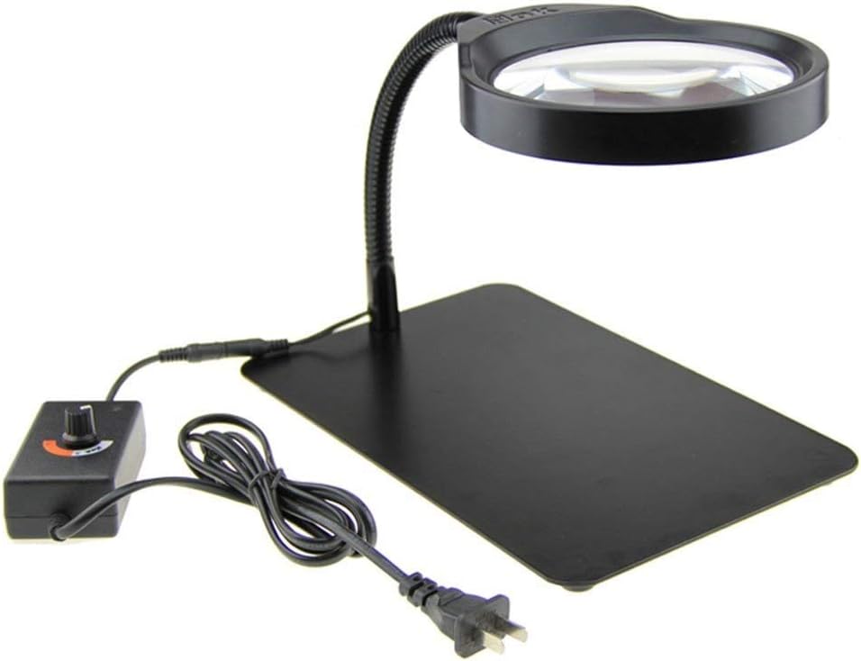 Screen Magnifier LED 8 Desktop Magnifier Magnifying lamp high Rate for The Elderly Read/Maintenance Magnifier with LED Light Double The Comfort