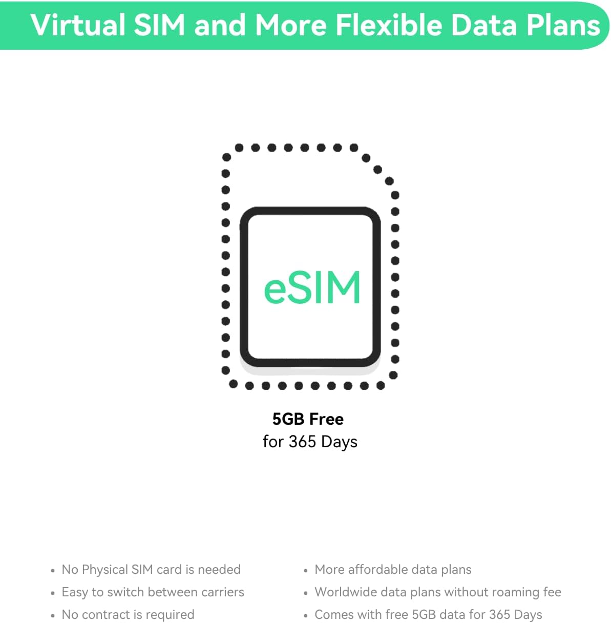 LINOVISION Industrial Global 4G LTE Cellular Router with Pre-Loaded Data Plan - 5GB 365 Days, Virtual SIM Router Supports Plug-n-Play, RS232/RS485, MQTT, Global Coverage and Pay as You Go