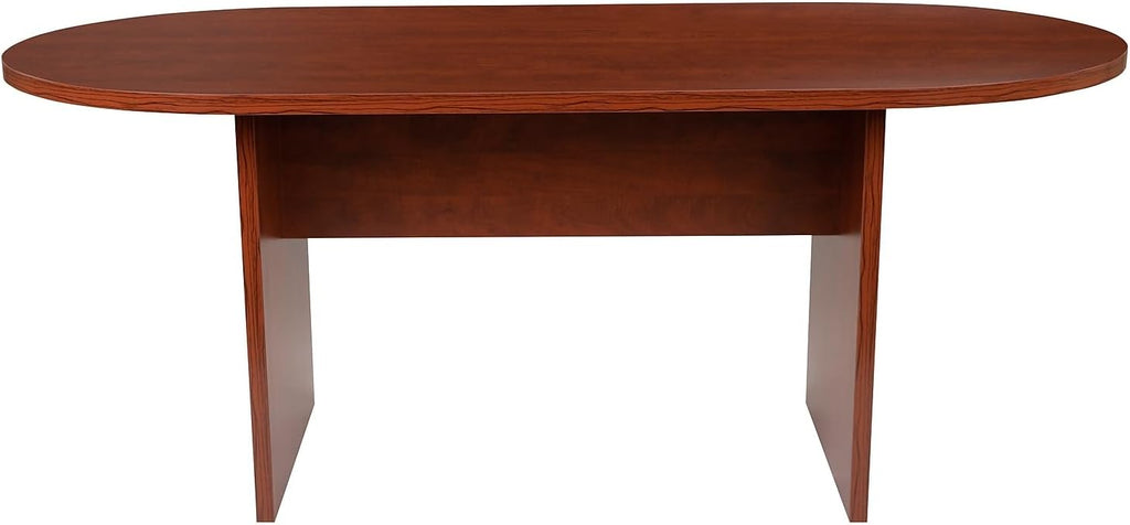 Flash Furniture Jones 6 Foot (72 inch) Oval Conference Table in Cherry