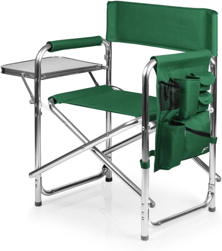 PICNIC TIME NCAA Baylor Bears Sports Chair with Side Table - Beach Chair - Camp Chair for Adults