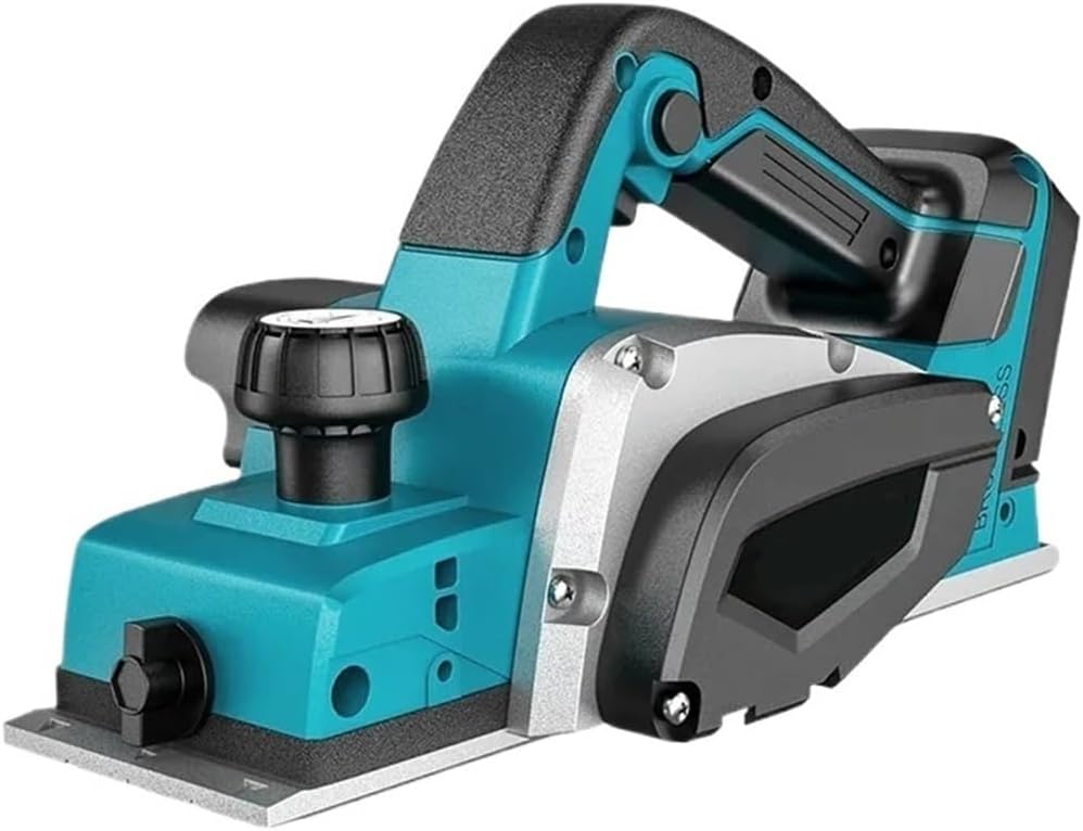 Handheld Electric Planer Cordless Wood Planing Mac Cordless Electric Planer Brushless Electric Router Trimmer Wood Cutting Tool Woodworking For 18V Batterying(No Batterying)