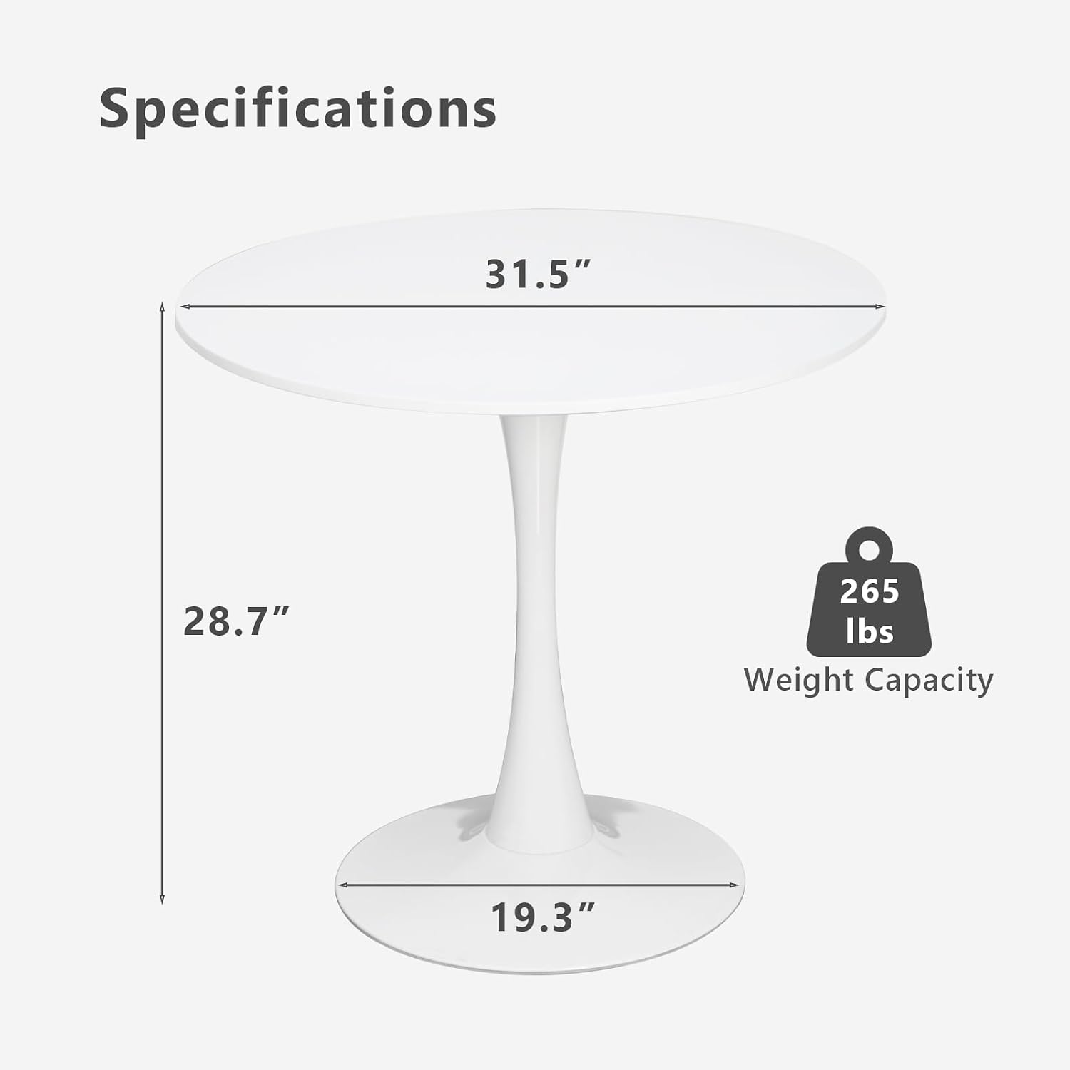 Dining Table and Dining Chair Set 31.5' White Round Table&2 Velvet Upholstered Wooden Legs Chairs for Kitchen Dining Room Small Space 3 Piece Dining Table and Chair Set（Beige）