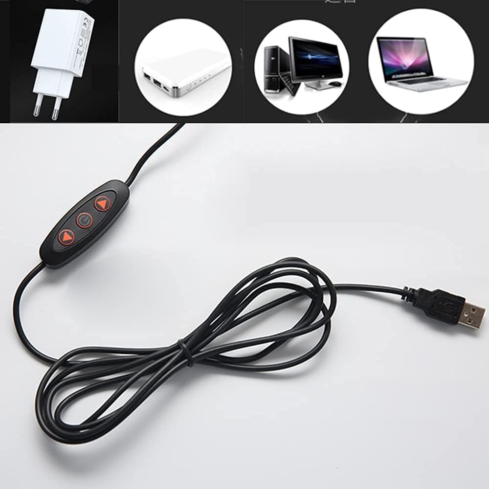 Modern Eye Protection lamp,LED Clamp Desk Lamp,Adjustable Clip on Reading Light for Work Study Level Portable Metal Clamp Bedside Lamp USB Port Powered