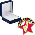 Crown Awards Great Job Recognition Pins, Great Job Recognition Pin with Blue Velvet Presentation Case, Prime