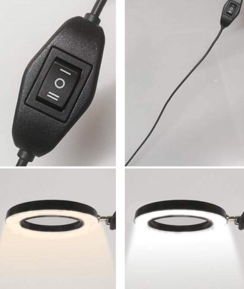 Magnifier, LED Magnifying Lamp 8X Floor Lamp Magnifier Lamp High-Definition Optical Glass Rotation Adjustable Angle for Reading Beauty Crafts Jewelry Observation
