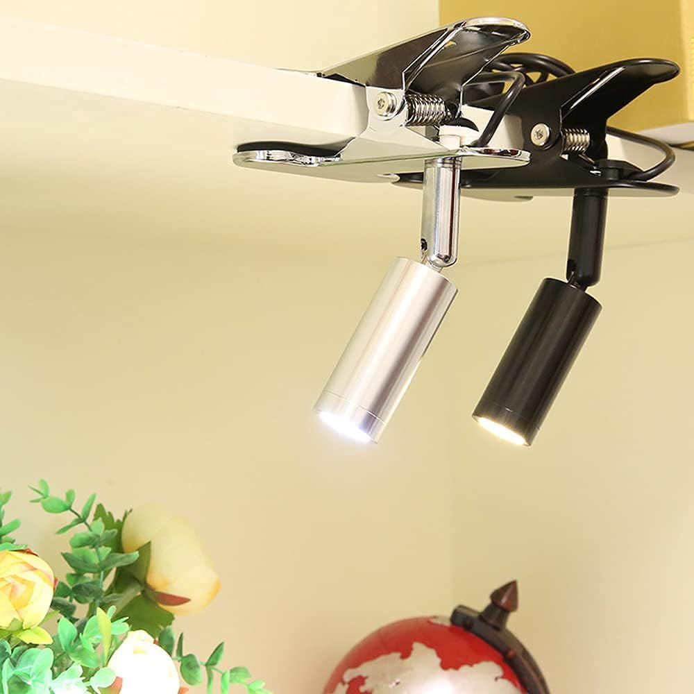 Modern Eye Protection lamp,LED Clamp Desk Lamp,Adjustable Clip on Reading Light for Work Study Level Portable Metal Clamp Bedside Lamp USB Port Powered